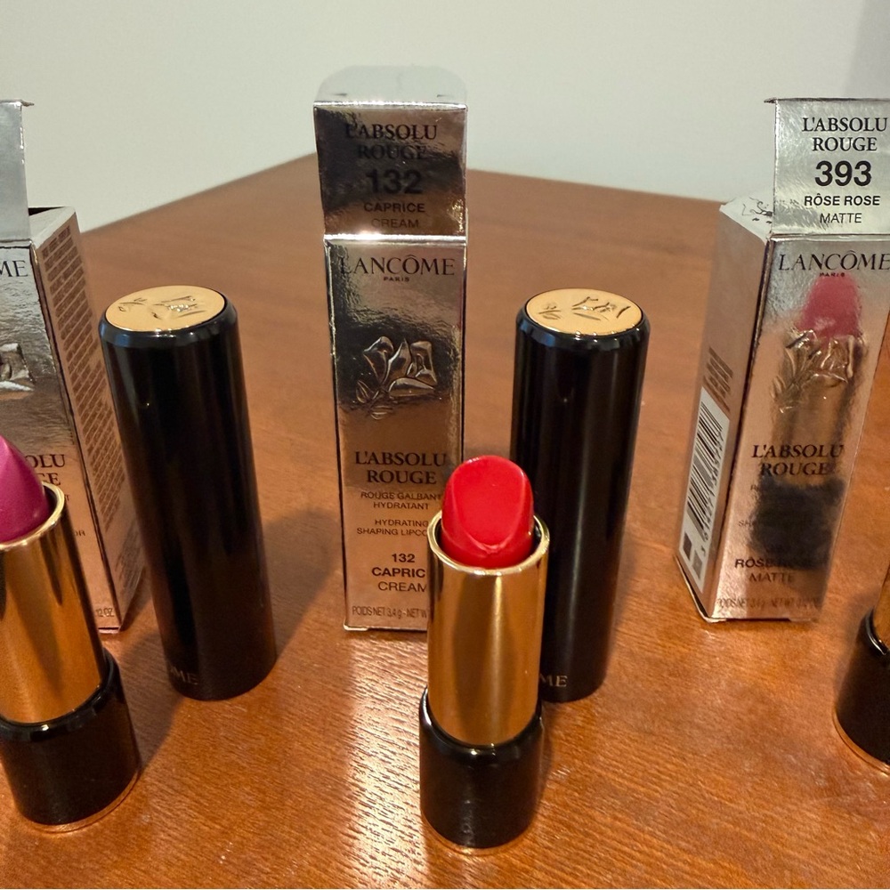 Lancôme L'Absolu Rouge Lipstick Set - Pink, Red, Coral - Picture 3 of 6
